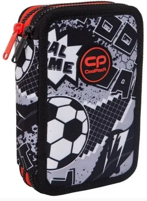 Zdjęcie produktu dla PATIO Piórnik szkolny 2-komorowy Jumper 2 - wyposażenie w komplecie