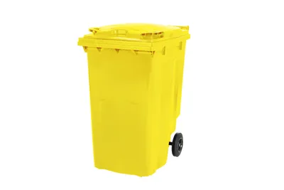 Produktbild von SARO 2 Rad Müllgroßbehälter 240 Liter -gelb- Modell MGB240GE