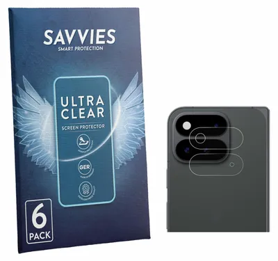 Produktbild von 6x Für Google Pixel 11 Pro Fold (NUR Kameraschutz) Schutzfolie Savvies Displayschutz Display Schutz Folie Klar Transparent