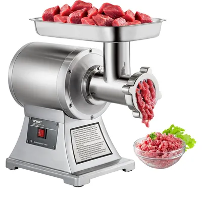 Obrázok produktu pre 8500W komerčný mlynček na mäso z nehrdzavejúcej ocele, 450lbs, rezací nôž, doska, plnička klobás