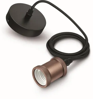 Produktbild von Philips Lampe, Flexible Halterung, Schwarz, Bronze, Bronze, Drinnen, 1 Glühbirne(n), E27