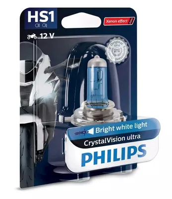 Image de Philips HS1 12V 35/35W CrystalVision Ultra Moto 1st. Blister