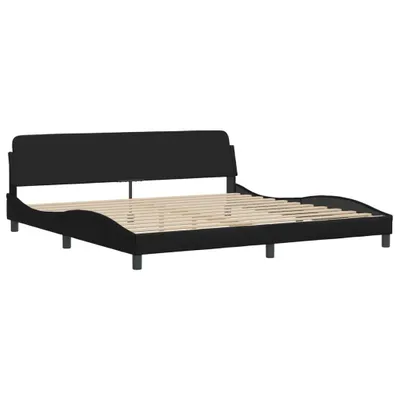 Obrázek produktu pro Rám postele "Dover" černý 200x200 cm z umělé kůže