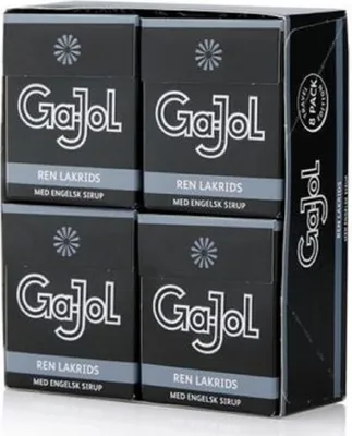 Produktbild von Ga-Jol schwarz Ren Lakrids Lakritz 8er 184g