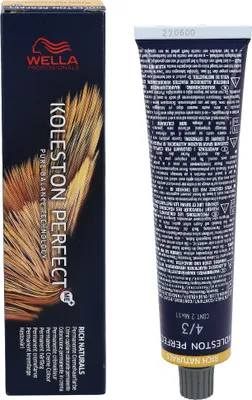 Produktbild von Wella Haartönung Koleston Perfect Me+ Permanente Creme-Haarfarbe 4/3 Medium Brown Gold