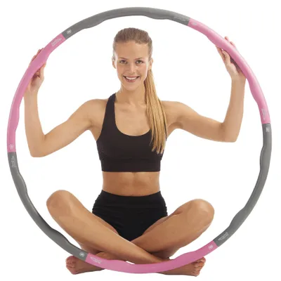 Imagen del producto de Aro de hula hoop flexible, con un diámetro ideal para entrenamiento y para mejorar la coordinación
