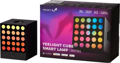 Obrázek produktu pro Yeelight Cube, Chytrá stolní lampa, Wi-Fi/Bluetooth, Černá, 802.11b, 802.11g, Wi-Fi 4 (802.11n), Více, 2,4 GHz