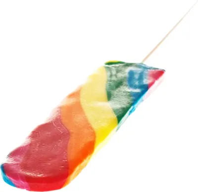 Obrázok produktu pre Dlhé dúhové lízatko Lollipop Lolly v dúhových farbách 40g