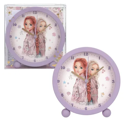 Produktbild von TOPModel Cowgirl - Wecker in Lila für Kinder, mit Model-Motiv