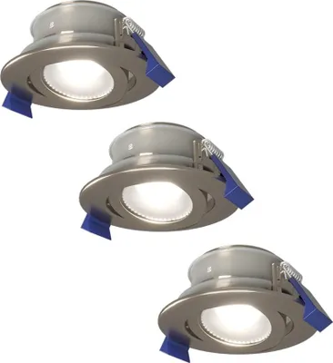 Produktbild von hoftronic LED Einbaustrahler 3x 4W 345lm 6500K GU10 IP65 Dimmbar Schwenkbar