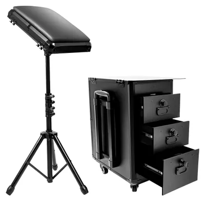 Produktbild von Kosmetikkoffer Trolley mit Armlehnenständer und 3 Schubladen