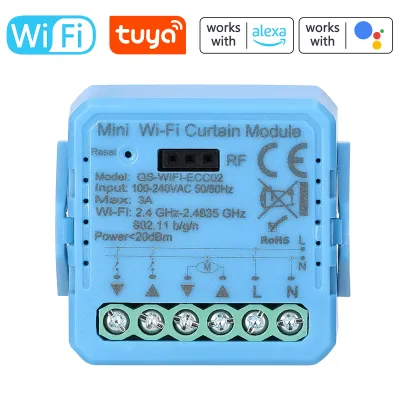 Produktbild von Tuya Wifi Curtain Module Home Intelligent Appliance Curtain Module Mobilephone APP Fernsteuerung kompatibel mit Alexa Google Home fuer Sprachsteuerung