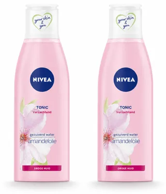 Produktbild von 2 x NIVEA Essentials Beruhigendes Gesichtswasser - für trockene & sensible Haut - 200 ml - Vorteilspackung - 2 Stücke