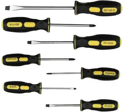 Produktbild von Schraubendrehersatz Strend Pro SD0004, 7-teilig, Schlitz + Phillips