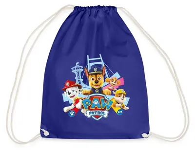 Produktbild von Spreadshirt Paw Patrol Logo Turnbeutel, One size, Königsblau