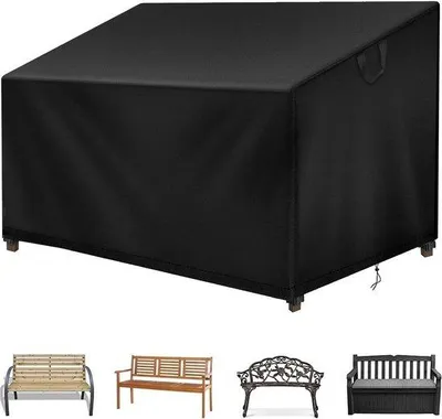 Obrázek produktu pro Vodotěsný kryt na zahradní lavičku pro 4 osoby – zimní ochranný kryt na zahradní lavičku – 193 x 66 x 63/89 cm