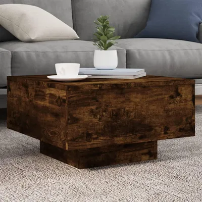 Obrázek produktu pro Konferenční stolek kouřový dub 55x55x31 cm materiál na bázi dřeva