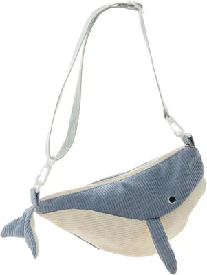 Produktbild von Bananentasche orta wal 30x12,5 cm hellblau  - Atmosphera créateur d'intérieur