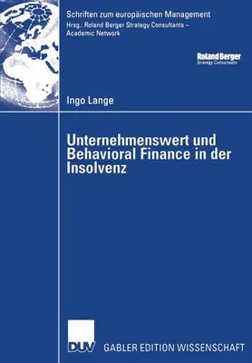 Obrázok produktu pre Unternehmenswert und Behavioral Finance in der Insolvenz