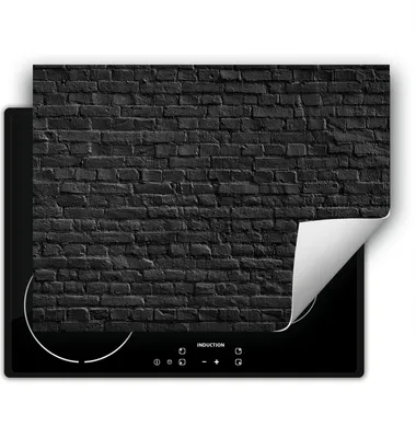 Produktbild von DarHaus Herdabdeckplatte 70x52 cm Anti Rutsch Matte Aufrollbar, dunkler - Ziegelstein