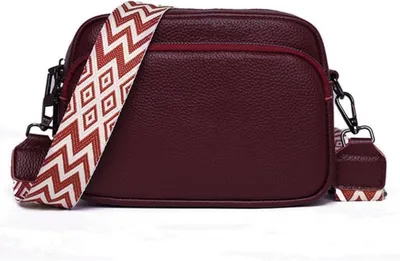 Immagine prodotto di Borsa a tracolla da donna Borsa a tracolla in vera pelle con ampia tracolla