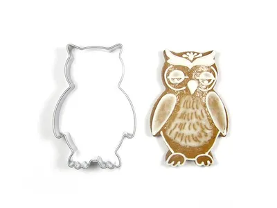 Image de Hibou en acier inoxydable 62x42mm CZ