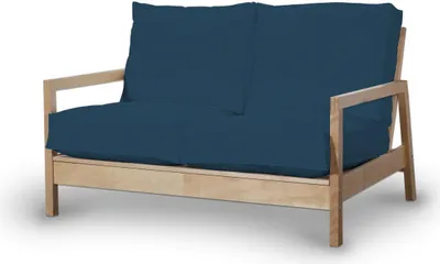 Produktbild von Dekoria Bezug für Lillberg 2-Sitzer Sofa, marinenblau , Sofahusse, Lillberg 2-Sitzer