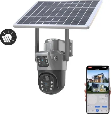 Immagine prodotto di Telecamera solare PTZ, doppio obiettivo, visione notturna, 4G