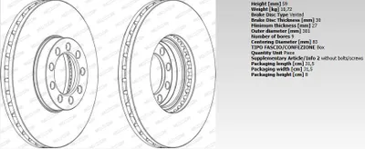 Produktbild von FERODO Bremsscheibe FCR329A, belüftet, 301x30 mm, 9-Loch, R90 homologiert