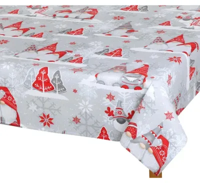 Obrázok produktu pre Vianočný obrus – 50x50 cm – sivý, červený