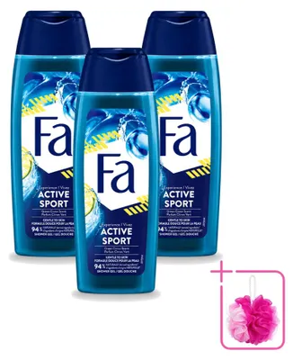 Produktbild von 3 x Fa Men Active Sport Deodorant Spray - 150 ml - Sparpackung - 3 Stücke