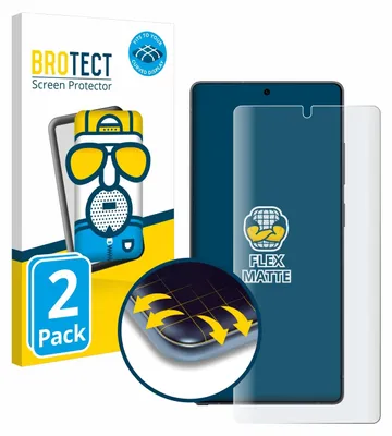 Produktbild von 2x BROTECT Fullscreen Schutzfolie für Samsung Galaxy S25 Ultra Displayschutz Folie Fullcover Matt Entspiegelungsfolie