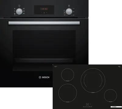 Bosch Einbau-Backofen-Set, HBF133BA0 + PIE811BB5E, Einbau-Backofen, Induktionskochfeld HBD234FB85