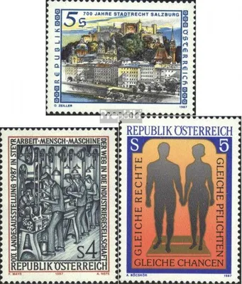 Produktbild von Briefmarken Österreich 1987 Mi 1879,1880,1881 (kompl.Ausgaben) postfrisch Sondermarken