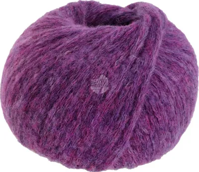 A ball of purple yarn.