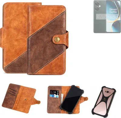 Produktbild von K-S-Trade Handyhülle Schutzhülle Bookstyle Case Wallet-Case kompatibel mit OnePlus Nord CE 3 Lite 5G Cover Klapphülle Kantenschutz Smartphone