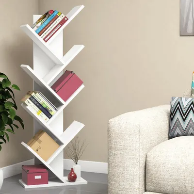 Produktbild von Skye Decor, Hitit- Hitit ALM, Weiß, Bücherregale, 128,5x46x22 cm, 100% Melaminbeschichtete Partikelplatte