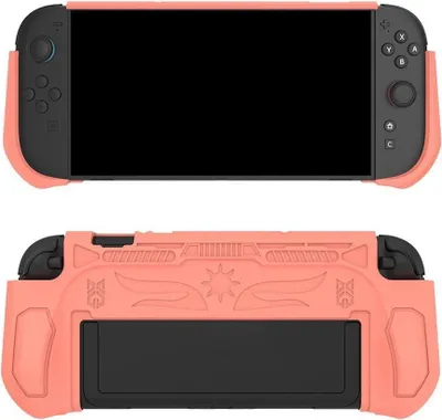Produktbild von Für Nintendo Switch 2 Stoßfeste TPU Schutzhülle mit Grip-Design Orange
