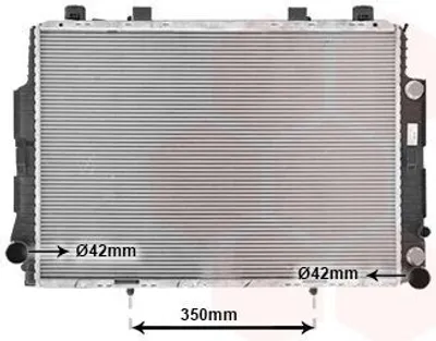 Produktbild von VAN WEZEL 30002131 Kühler Wasserkühler Motorkühler passend für MERCEDES-BENZ S-Klasse Limousine (W140) S-Klasse Coupe (C140)