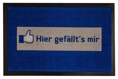Produktbild von Hier gefällt´s mir Türmatte 60 x 40 cm