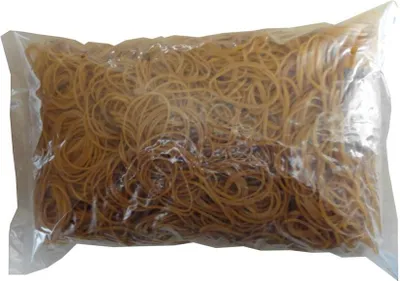 Produktbild von 1kg Para-Gummibänder Gummiringe / transparent / Breite=1,5mm Ø=70mm