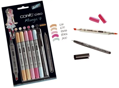 Produktbild von COPIC Hobbymarker ciao 5+1 Set Manga 7