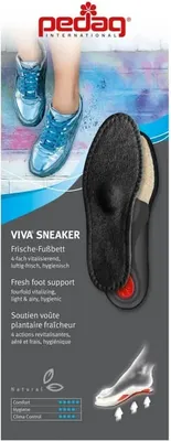 Produktbild von Pedag Viva Sneaker Einlegesohlen - schwarz/beige - Größe 37