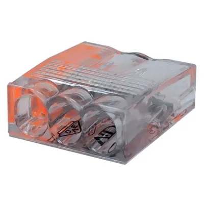 Produktbild von ViD® VC03 Mini-Steckklemme 100 Stück | Verbindungsklemme 3-polig | 0,5 - 2,5 mm²