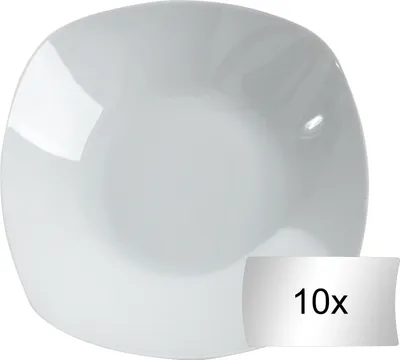 Produktbild von Suppenteller - Ø 22 cm - Weiß - Porzellan - 10er Set