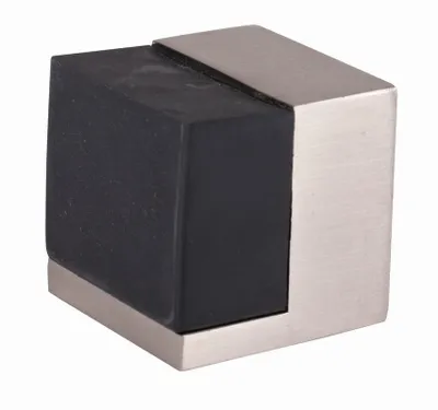 Obrázek produktu pro Walteco Dveřní zarážka 40x40mm, k našroubování, saténový nikl