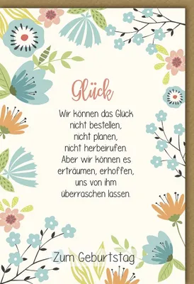 Produktbild von Geburtstag - Glückwunschkarte im Format 11,5 x 17 cm mit Umschlag