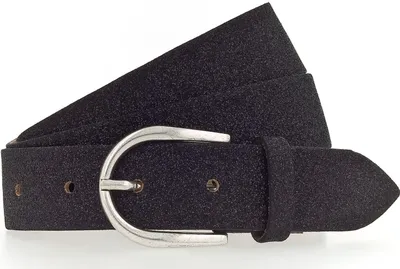 Produktbild von Vanzetti Leder Gürtel 30mm Glitter Belt W110 Black Glitter schwarz