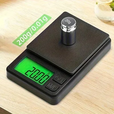 Produktbild von Elektronische Weegschaal, Mini-Balansweegschaal, Nauwkeurige Weegschaal für Edelmetalle und Schmuck, 0,01 g Präzision.