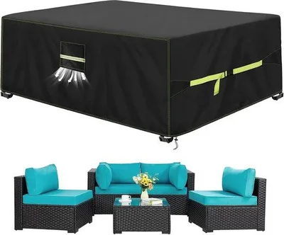 Produktbild von Famanu Schutzhülle für Gartenmöbel 200 x 160 x 70 cm - winterfest und wasserdicht